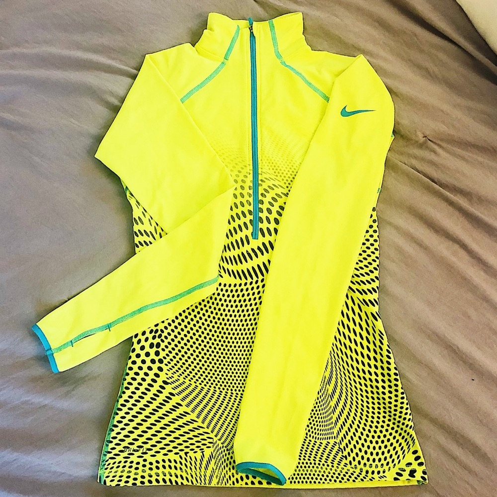 Nike Pro Neon Quarter Zip